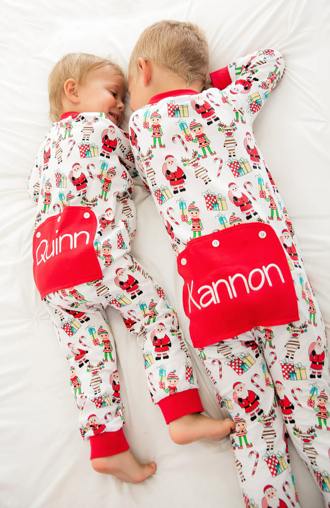 Toddler Christmas Jammies Personalized | 5 Patterns