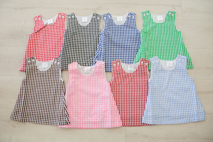 Gingham Jumper Monogrammed | 8 Colors