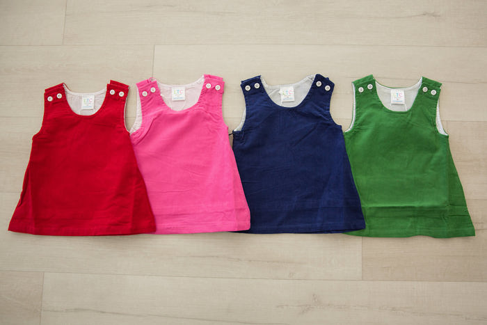 Corduroy Jumper Monogramed | 4 Colors