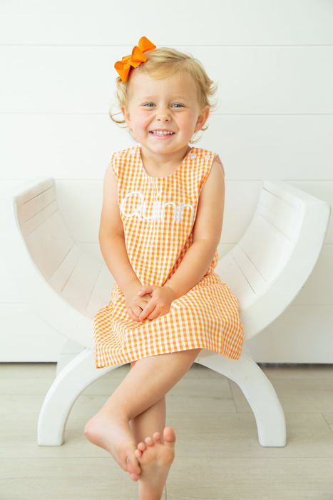 Gingham Jumper Monogrammed | 8 Colors
