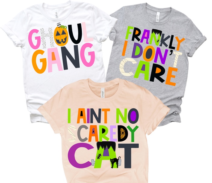 Halloween Sayings Tee ADULTS |12 Saying Options