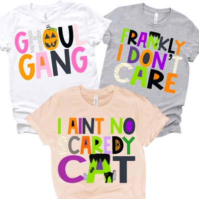 Halloween Sayings Tee ADULTS |12 Saying Options