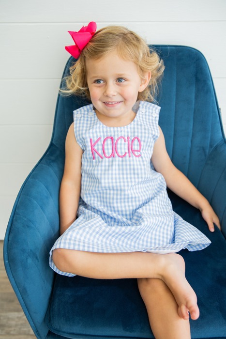 Gingham Jumper Monogrammed | 8 Colors
