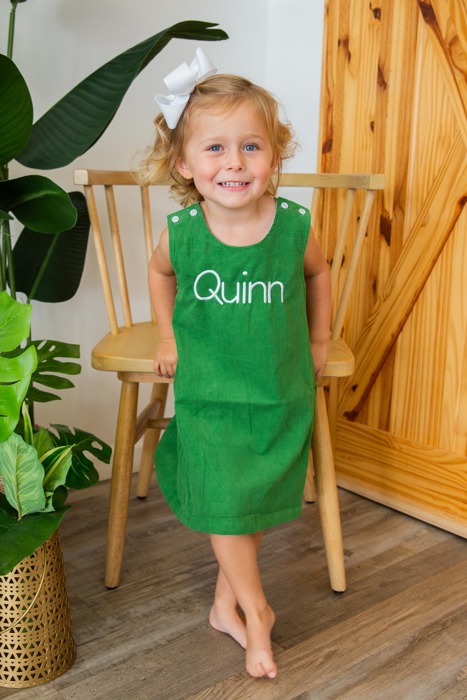 Corduroy Jumper Monogramed | 4 Colors