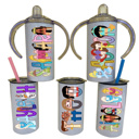  Personalized Character Sippy Cup | 2 Lids | 27 Characters