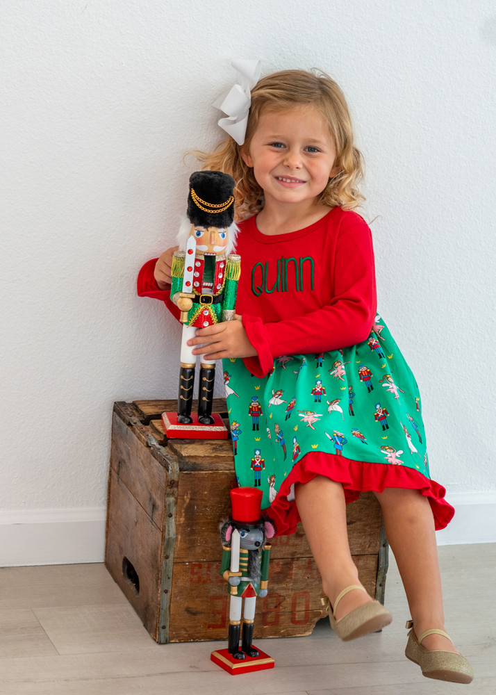 Holiday Dress Toddler Personalized | 4 Patterns