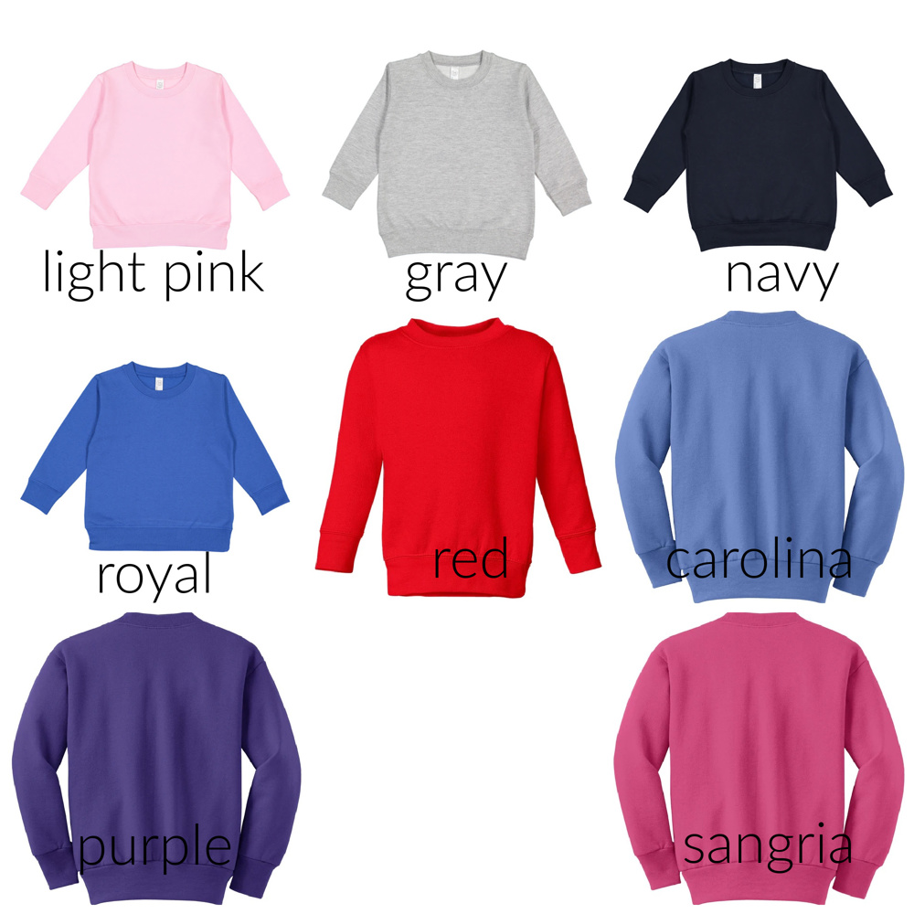 Puff Embroidery Name Sweatshirt Personalized