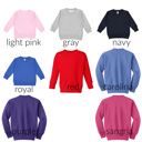  Puff Embroidery Name Sweatshirt Personalized