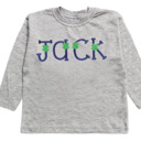  Clover Embroidered Name Tee | Sizes 2T-12
