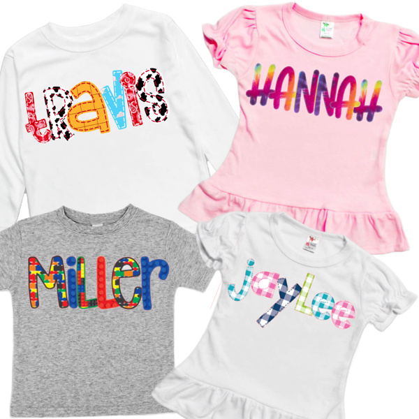 Personalized Alphabet Soup Kids Tee