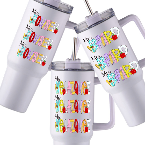 Teacher Tumbler Handled Personalized