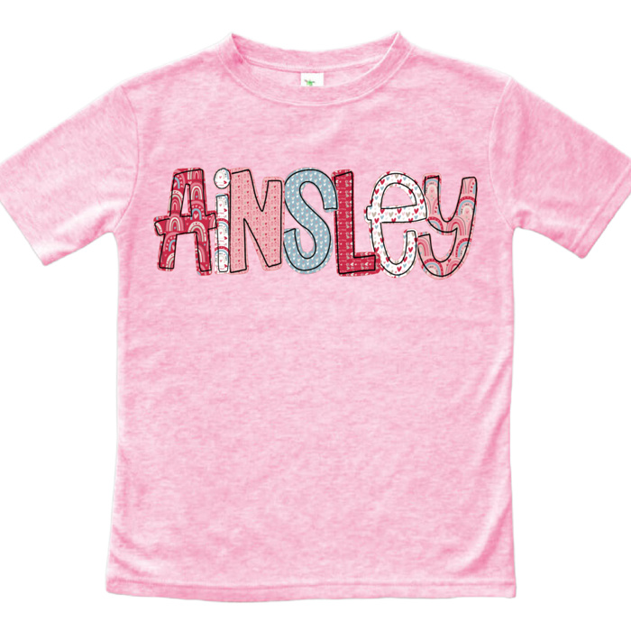 Valentine Name Tees | Toddler& Big Kids| 7 Designs