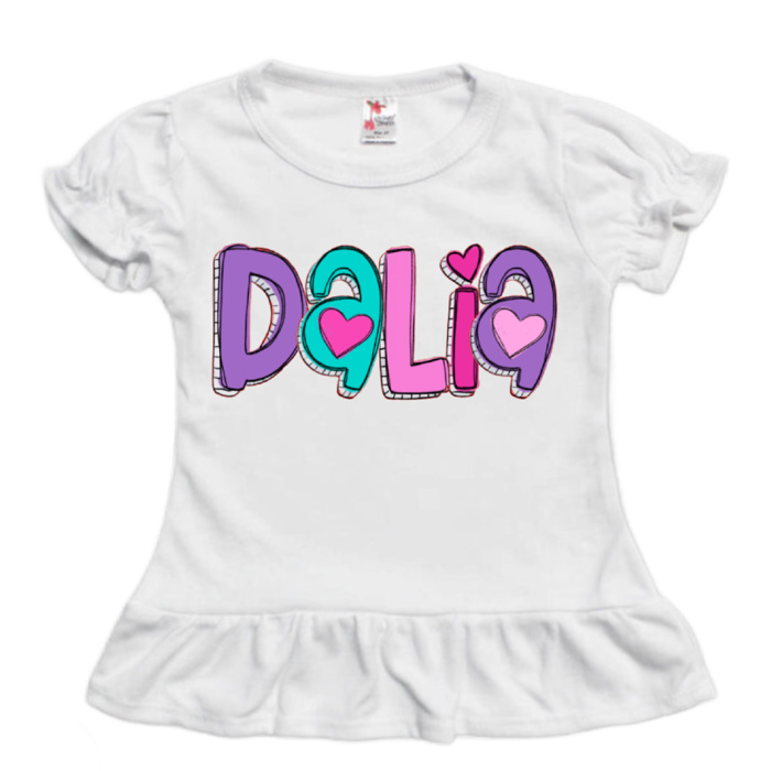 Valentine Name Tees | Toddler& Big Kids| 7 Designs