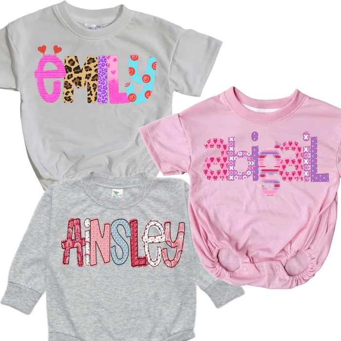 Valentine Name Bubbles | Babies | 7 Designs