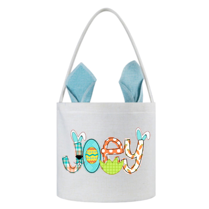 Bunny Ear Easter Bucket Personalized | 6 Fonts