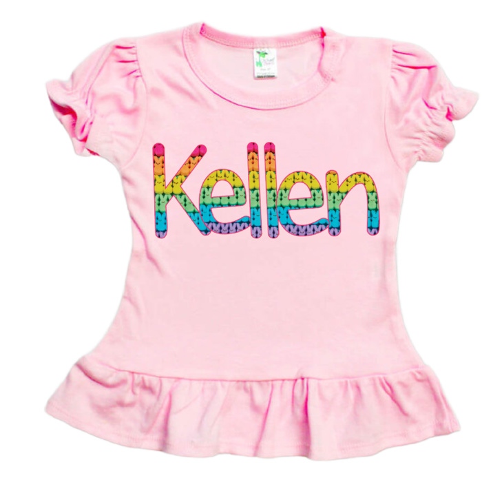 Easter Name Tee | Toddler & Kids | 6 Alphas