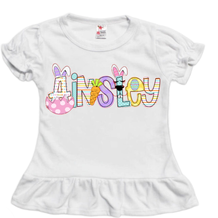 Easter Name Tee | Toddler & Kids | 6 Alphas