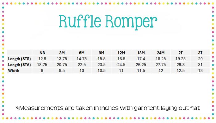 Mardi Gras Embroidered Long Ruffle Romper | 3Designs |Sizes 3M-2T