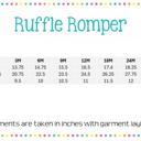  Mardi Gras Embroidered Long Ruffle Romper | 3Designs |Sizes 3M-2T