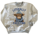  Literally Freezing Hyland Cow Sweatshirt | Cozy Season