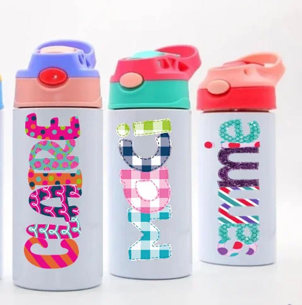 Personalized Alphabet Soup Water Bottle | 48 Alpha Choices