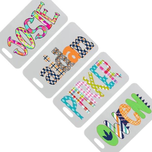 Personalized Alphabet Soup Bag Tag | 48 Alpha Choices