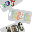  Personalized Alphabet Soup Bag Tag | 48 Alpha Choices