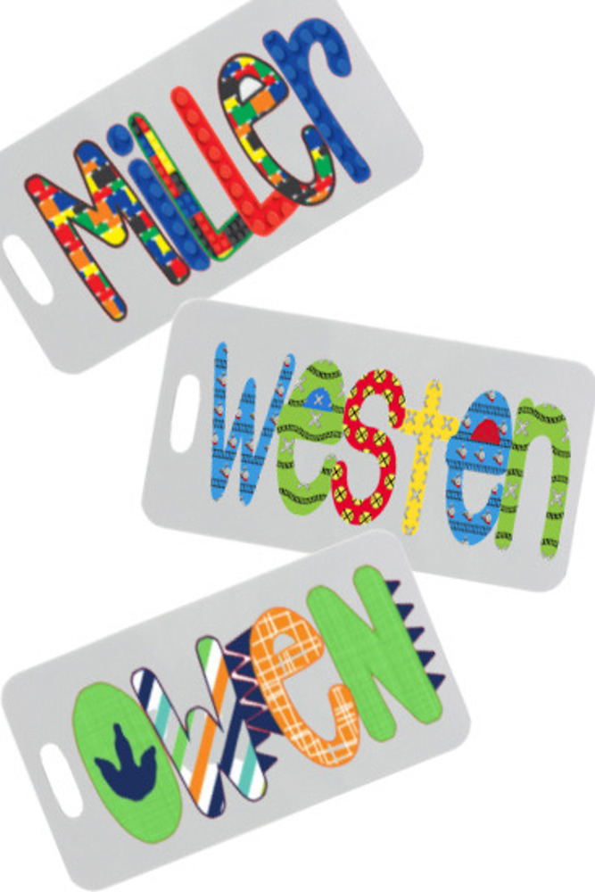 Personalized Alphabet Soup Bag Tag | 48 Alpha Choices