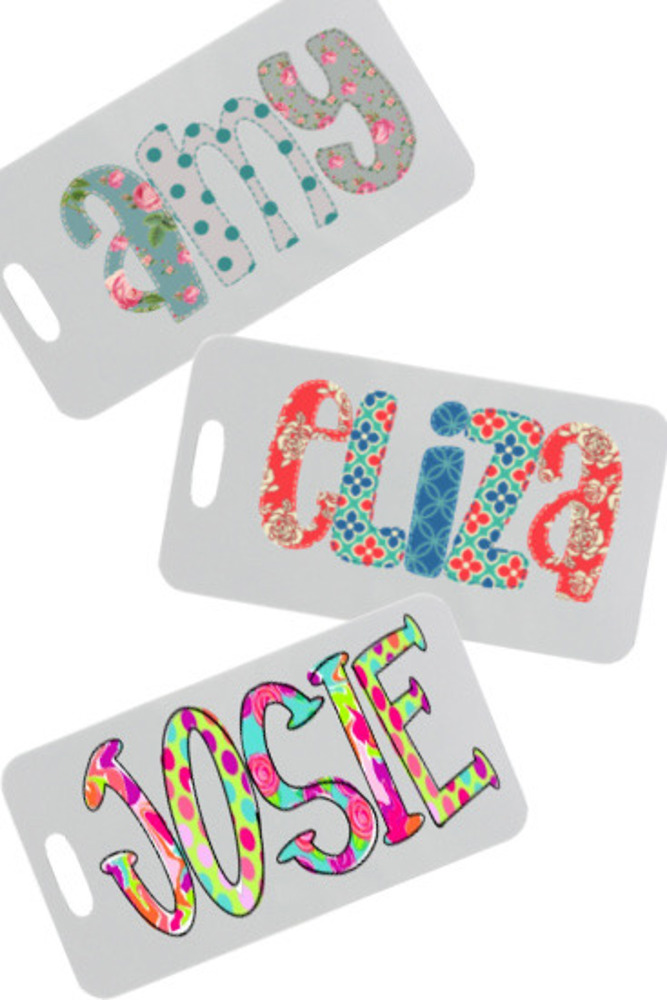 Personalized Alphabet Soup Bag Tag | 48 Alpha Choices