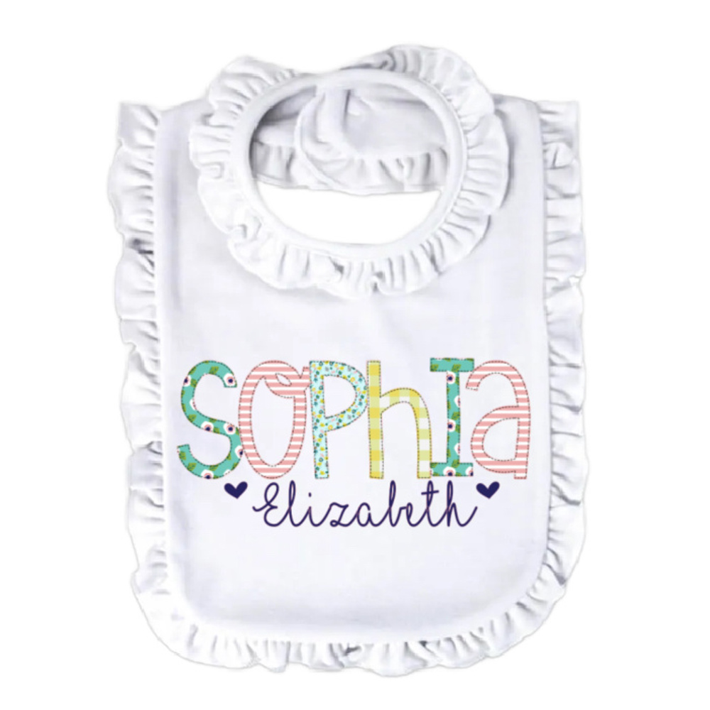 Personalized Alphabet Soup Bib