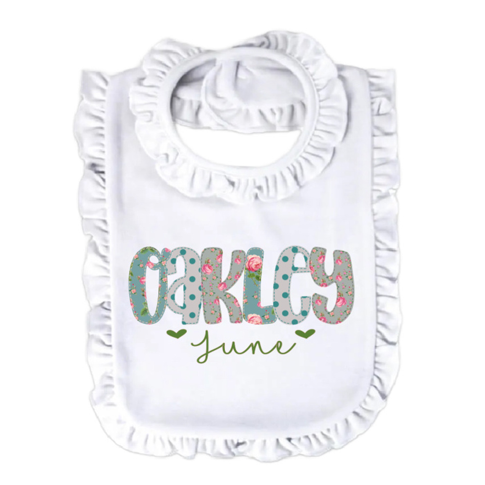 Personalized Alphabet Soup Bib