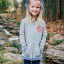  Gingham Trimmed Ruffle Jacket Monogramed | 8 Colors