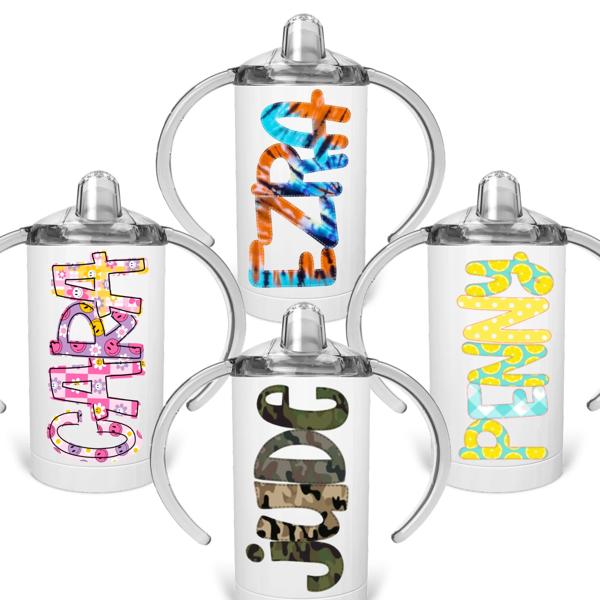 Personalized Alphabet Soup Sippy Cup | 2 Lids | 48 Alpha Choices