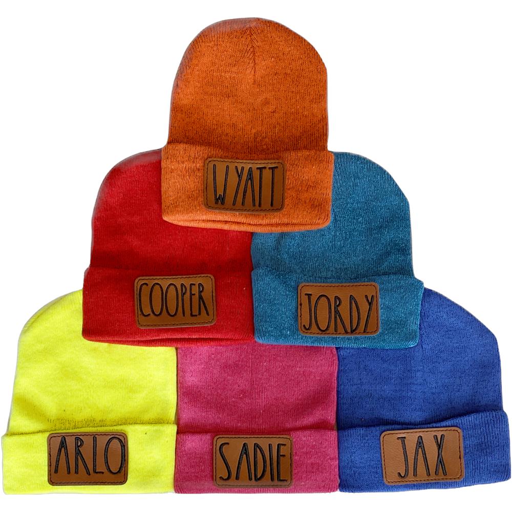 Kids Name Patch Beanie