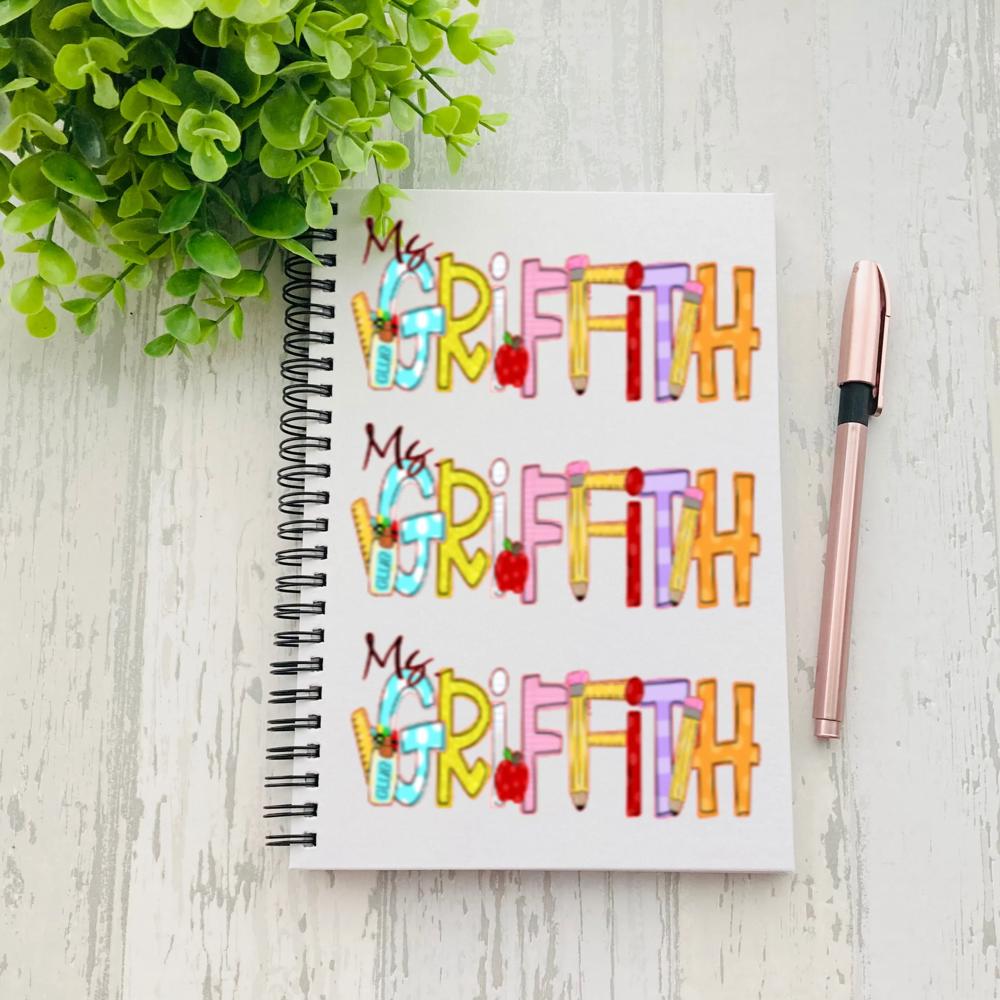 Teacher Notebook Custom Personalized