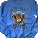  Literally Freezing Hyland Cow Sweatshirt | Cozy Season