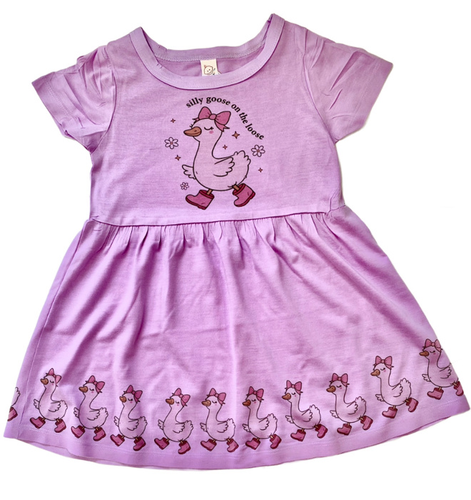 Silly Goose Dress | 6 Color Options | 2T-10Y
