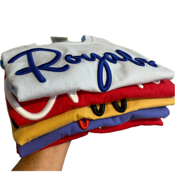 Puff Embroidery Team Name Tee Personalized
