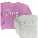  Puff Embroidery Name Sweatshirt Personalized Toddler & Kids