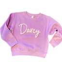 Puff Embroidery Name Sweatshirt Personalized Toddler & Kids