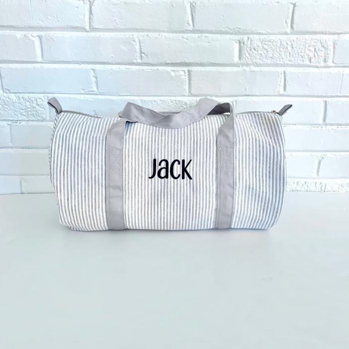 Seersucker Duffle Bag Personalized | 8 Colors