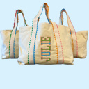  Personalized Ric Rac Tote Bag Embroidered