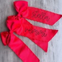  Embroidered Personalized Hair Bow Clip | 8 Colors