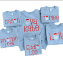  Santa Embroidered Name Sweatshirt | Sizes 2T-12Y