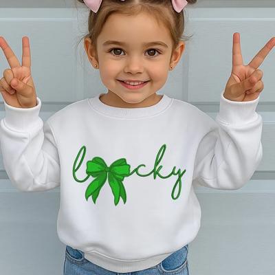 Lucky Bow St. Patrick's Day Sweatshirt | 2T-12Y