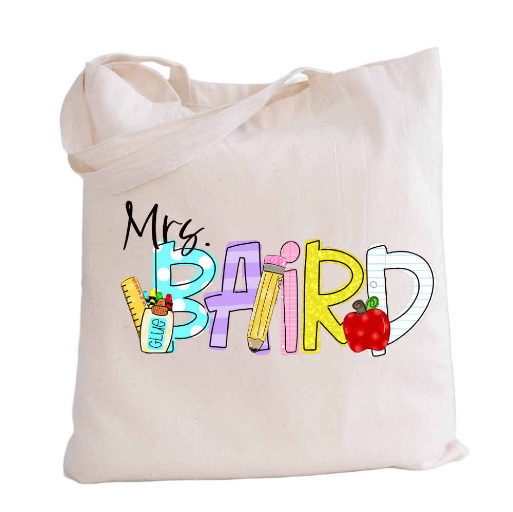 Teacher Tote Personalized