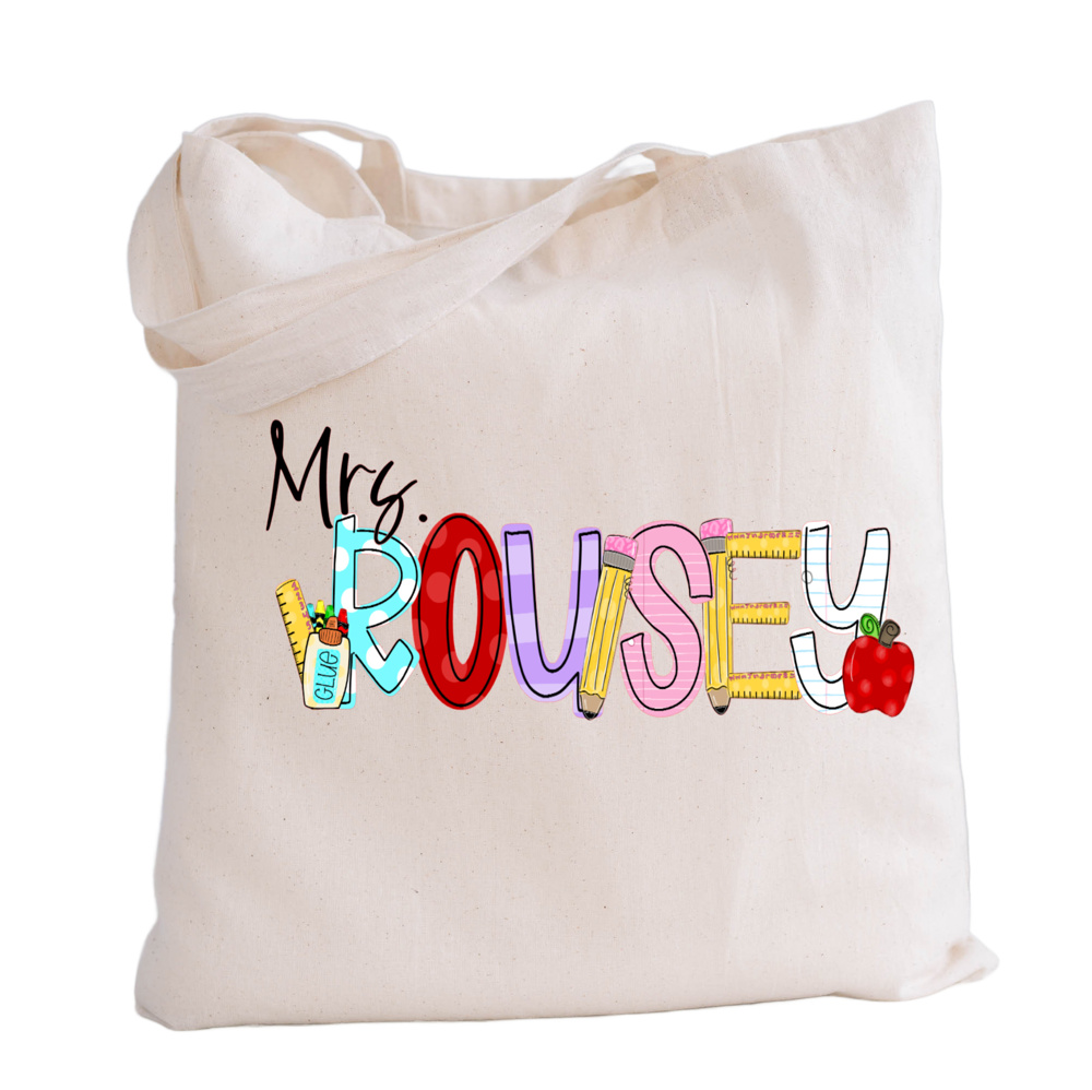 Teacher Tote Personalized