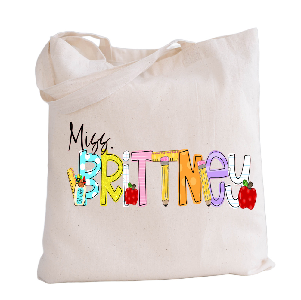 Teacher Tote Personalized