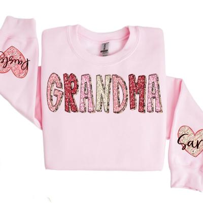 Heart on Your Sleeve Valentine Sweatshirt | Mom Grandma Mimi