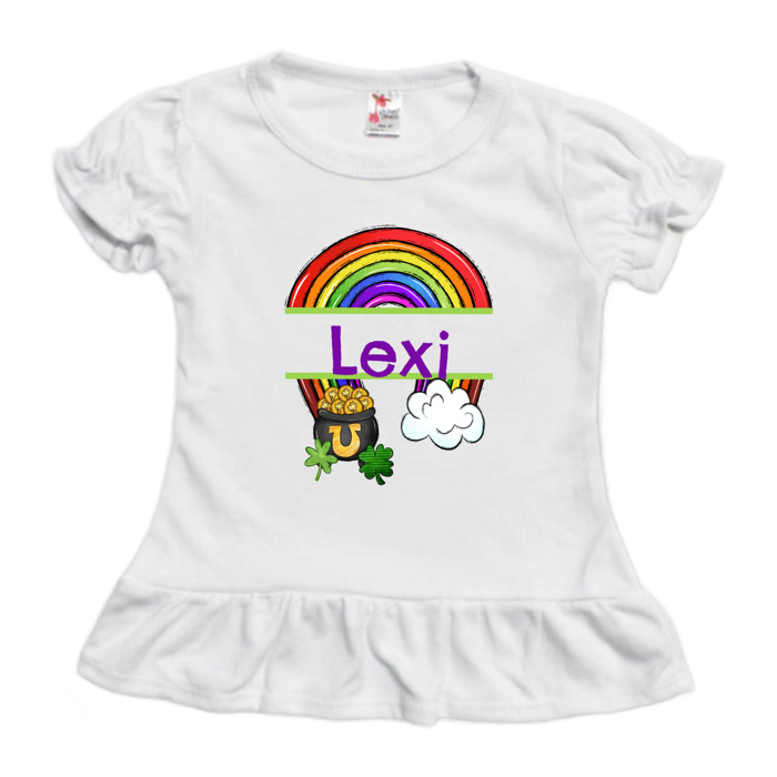 St. Patricks Day Name Tees Personalized | Sizes 2T-10Y